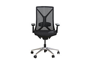 Neuwertig / Bürodrehstuhl / 'X-Back' / Netzrücken / schwarz