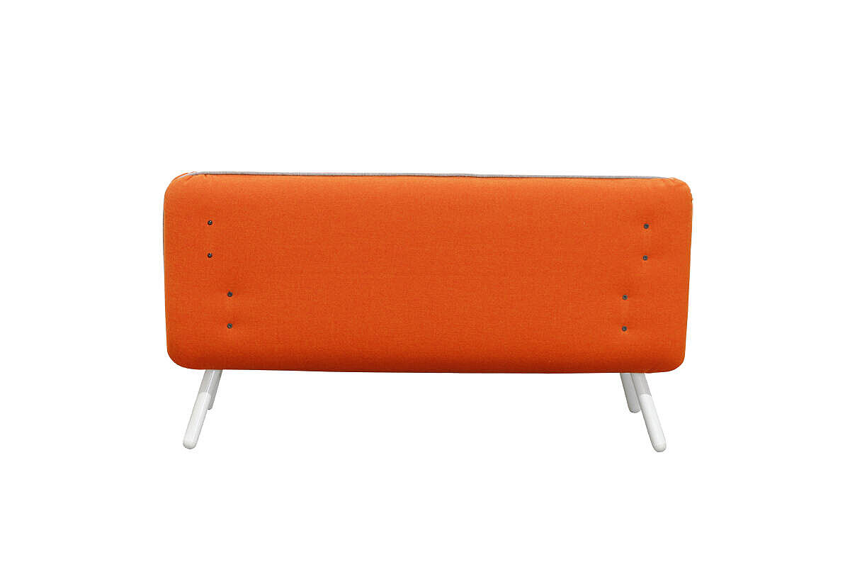 Loungesofa / König & Neurath 'NET.WORK.PLACE Organic' / 2-Sitzer / orange