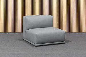 Neuwertig / MUUTO 'Connect' / Stoff Remix / Farbe 143 grau - Variante 8 - Modul J, D, D + E