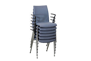 'tool2' Konferenzstuhl in anthrazit, stapelbar