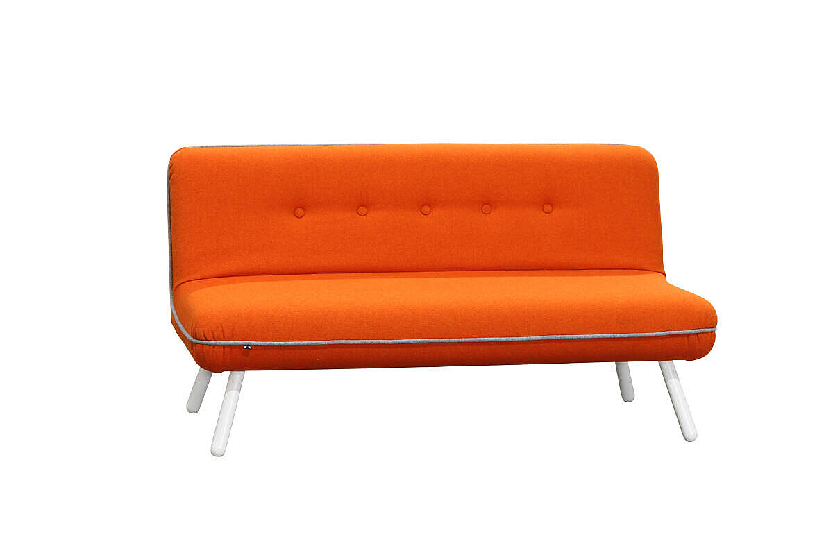 Loungesofa / König & Neurath 'NET.WORK.PLACE Organic' / 2-Sitzer / orange