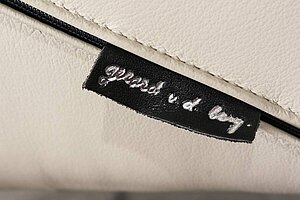 2er Set Besucherstuhl / Gerard van den Berg / Leder beige