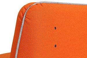 Loungesofa / König & Neurath 'NET.WORK.PLACE Organic' / 2-Sitzer / orange