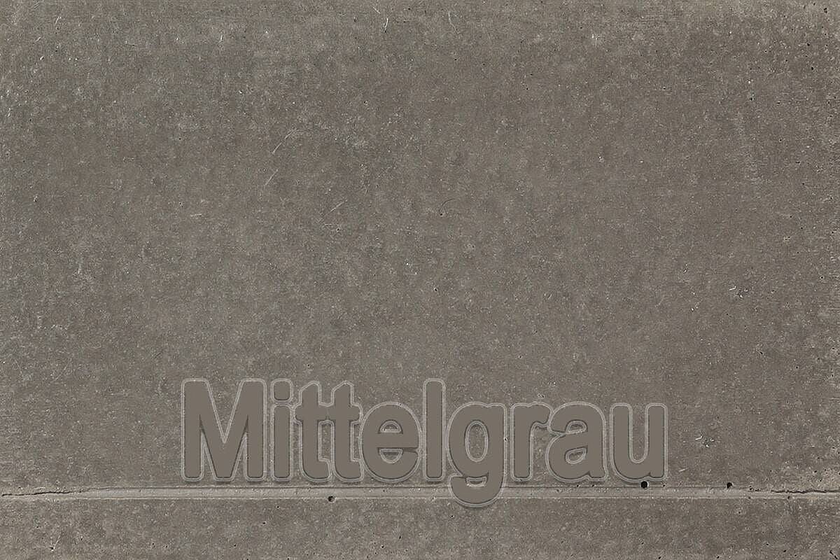 !!! Ausstellungsabverkauf !!! Beton-Sitzbank 'Ichi' in mittelgrau und Ovalform - Design: Sacha Lakic