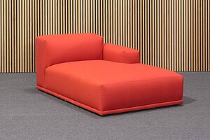 Neuwertig / MUUTO 'Connect' / Stoff Remix / Farbe 643 rot - Variante 3 - Modul J, C, D + K