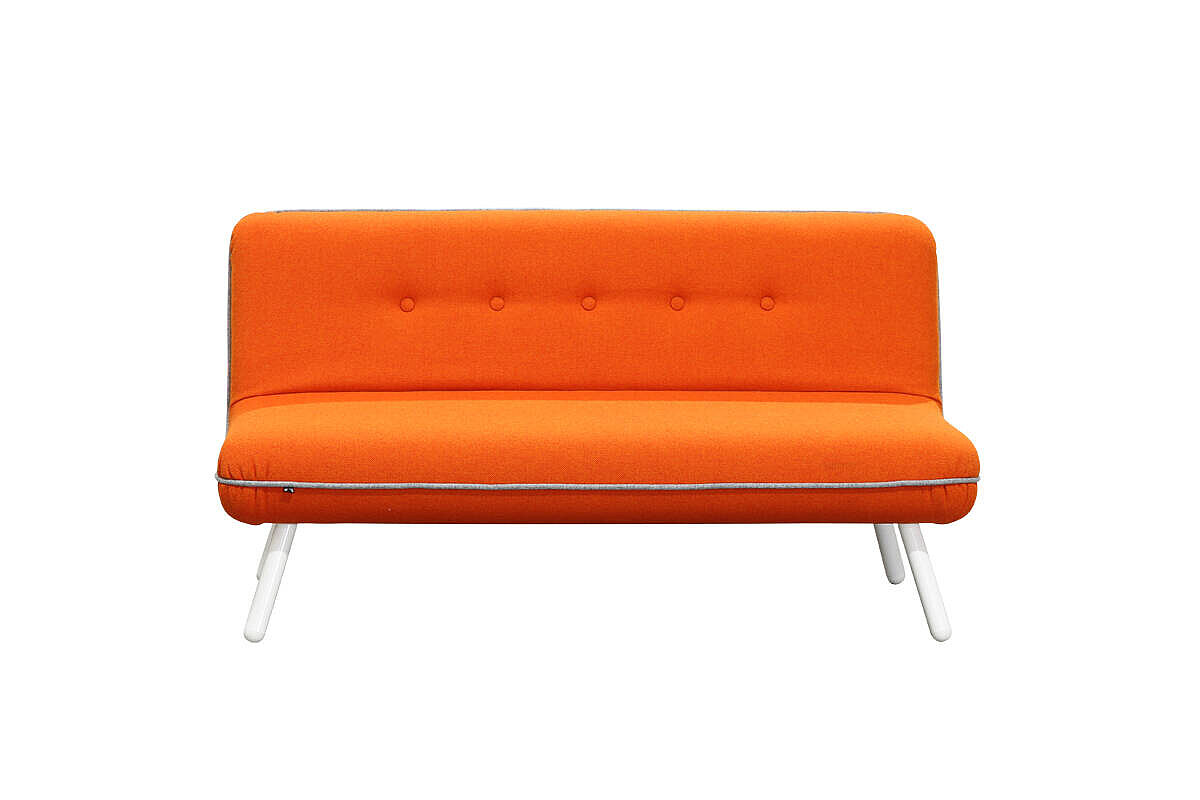 Loungesofa / König & Neurath 'NET.WORK.PLACE Organic' / 2-Sitzer / orange