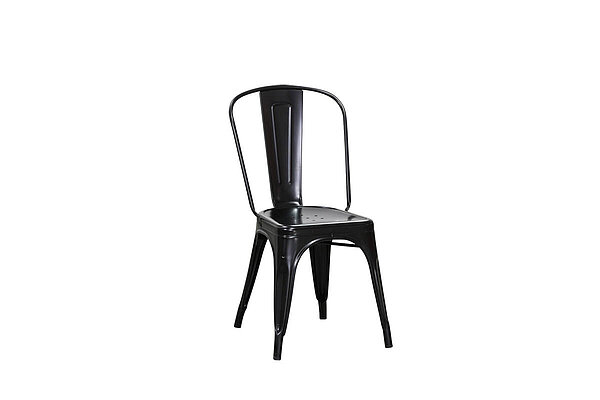 Besucherstuhl / Stapelstuhl / TOLIX 'CHAISE' / schwarz / stapelbar