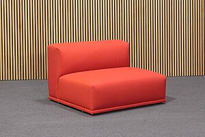 Neuwertig / MUUTO 'Connect' / Stoff Remix / Farbe 643 rot - Variante 3 - Modul J, C, D + K
