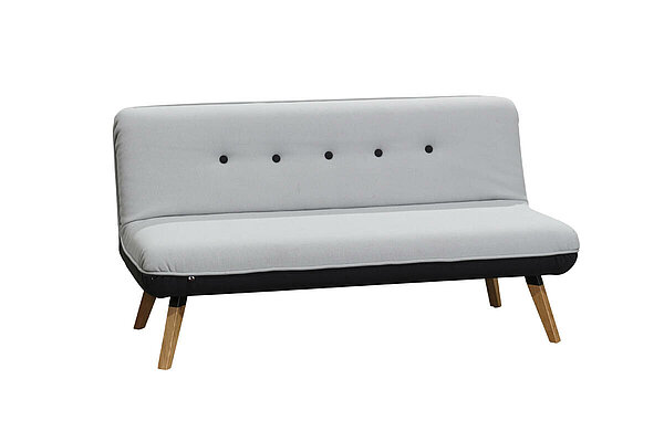 Loungesofa / König & Neurath 'NET.WORK.PLACE Organic' / 2-Sitzer / grau/anthrazit