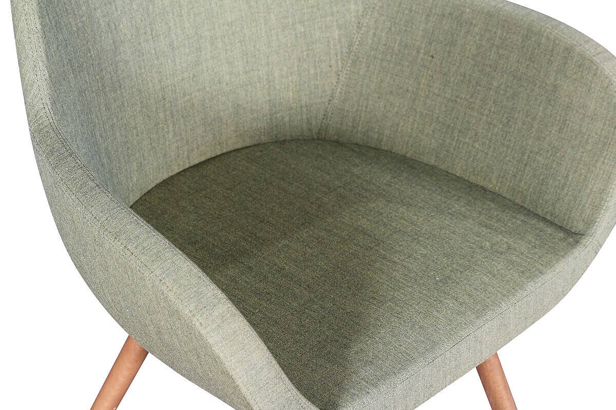 Besucherstuhl / profim 'Fan 10 HW' / Sitzschale Stoff grün