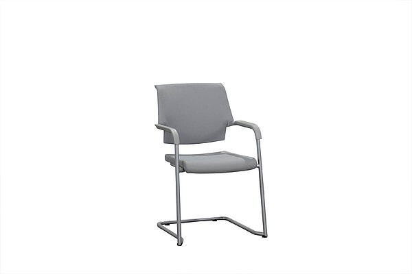 Freischwinger / Haworth 'Visitor Chair' / grau / stapelbar