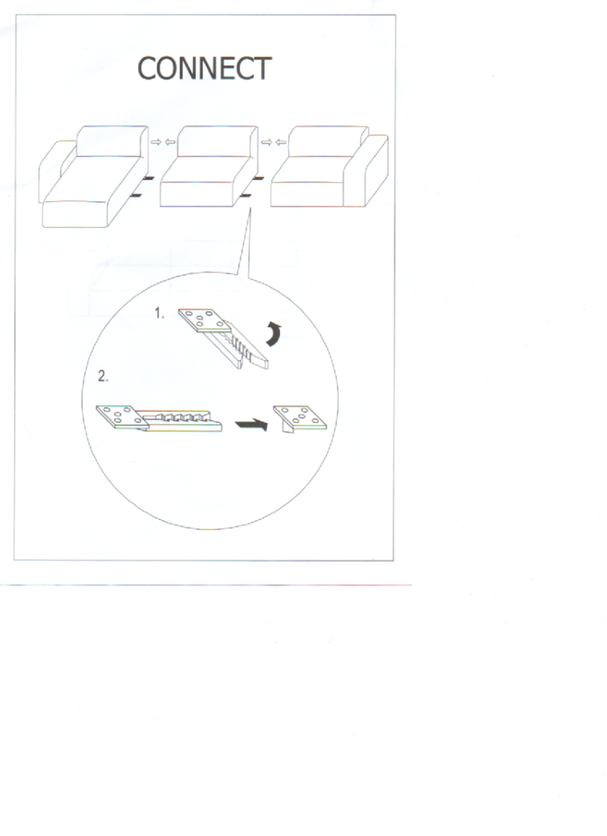 Neuwertig / MUUTO 'Connect' / Stoff Remix / Farbe 643 rot - Variante 5 - Modul E, D + E