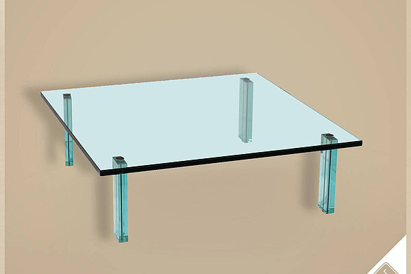 'Teso' Glastisch von Fontana Arte - Design: Renzo Piano