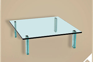 'Teso' Glastisch von Fontana Arte - Design: Renzo Piano