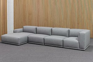 Neuwertig / MUUTO 'Connect' / Stoff Remix / Farbe 143 grau - Variante 8 - Modul J, D, D + E